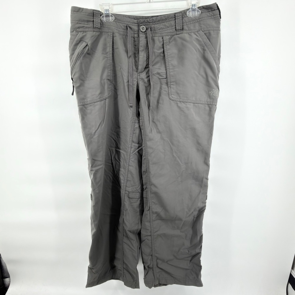 The North Face Horizon Tempest Pants Womens 14 Short Gray Nylon Roll Up Hiking